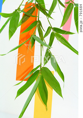 七夕　笹の葉と短冊 791684