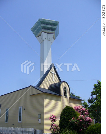 教会と五稜郭タワー 802825