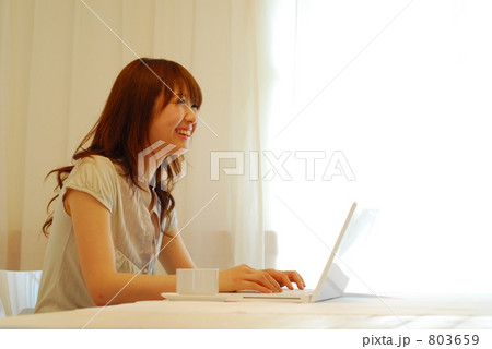 パソコンと女性 803659