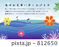 暑中見舞い-海 812650