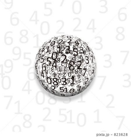 数字の球体のイラスト素材 3628