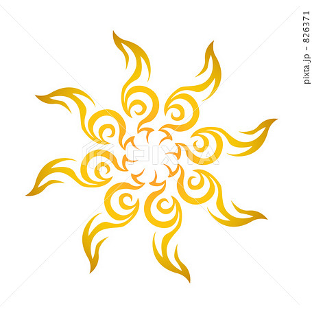 Tribal Of The Sun White Stock Illustration 6371