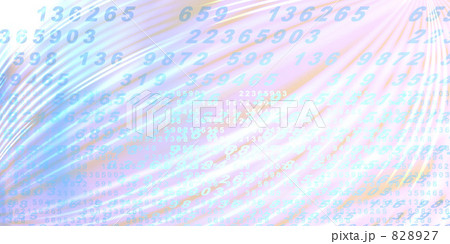 白い数字の重なり 828927