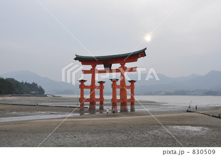 日本三景 厳島神社 大鳥居 830509