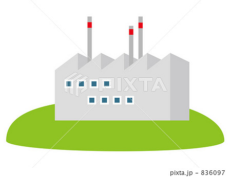 工場 煙突のイラスト素材 6097