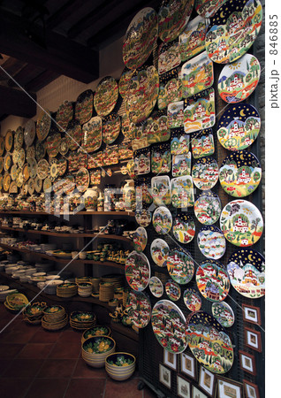 みやげ屋の店先＿世界遺産・サンジミニャーノ 846885