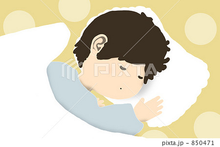 男の子イラスト寝顔のイラスト素材
