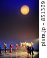 徳島市　阿波踊り　前夜祭　三日月の夜の背景 851369