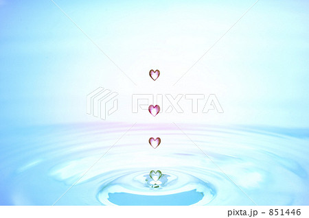 ハートの水滴 851446