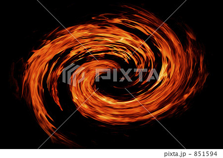 炎の渦の写真素材