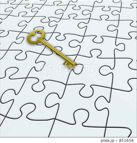 ジグソーパズルと鍵 851658