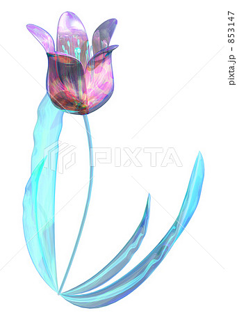 花 チューリップ ガラスのイラスト素材 853147 Pixta