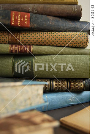 アンティーク洋書 2の写真素材