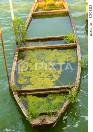 湖の廃船 859802