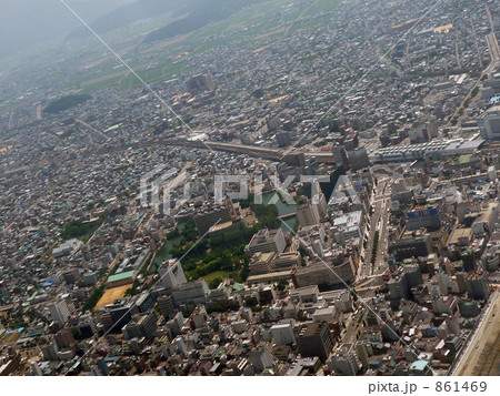 福井市中心街上空 861469