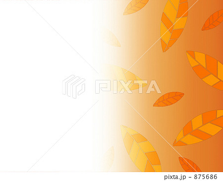 枯れ葉 枯葉 紅葉のイラスト素材