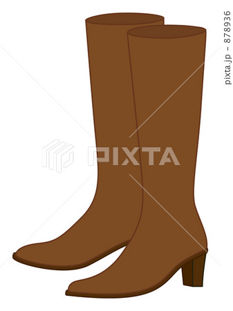 茶色のロングブーツ 茶色のロングブーツ 878936