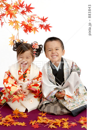 七五三で兄妹の笑顔が最高 七五三で兄妹の笑顔が最高 883843