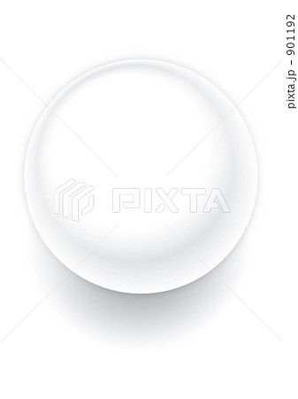 白い球体のイラスト素材