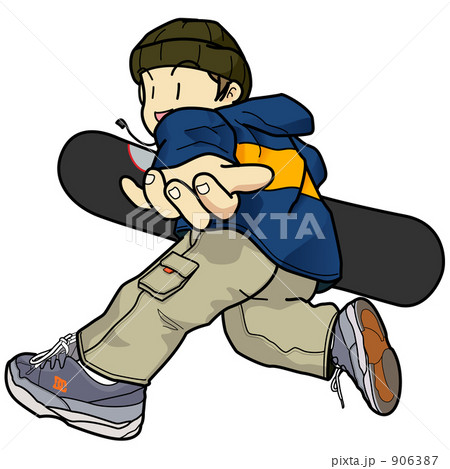 一緒に滑ろうよ のイラスト素材