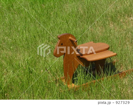 木のおもちゃ ペガサス 木製品の写真素材