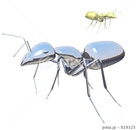 メタルなアリのイラスト素材