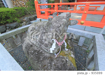 長岡天満宮の牛像 935099