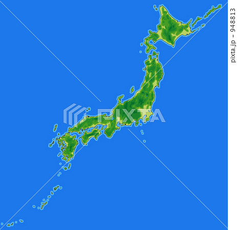 衛星写真風日本(海アリ) 衛星写真風日本(海アリ) 948813