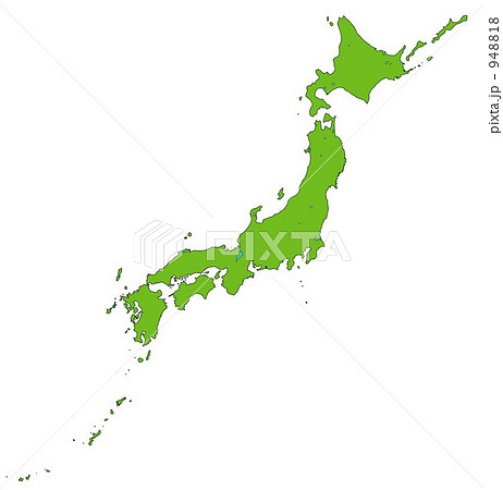 日本地列島（細フチ） 948818