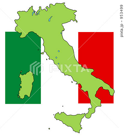 イタリア 国旗背景 のイラスト素材 953499 Pixta