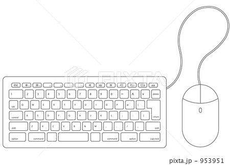 Keyboard drawing isolated hand drawn engraved Vector Image