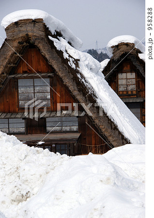 和歌山　白川村　白川郷　冬 958288
