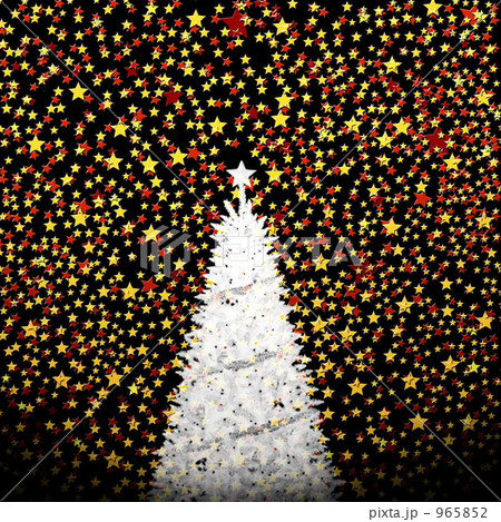 クリスマスツリー 星 クリスマスのイラスト素材