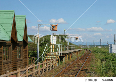 Jr北海道 釧網本線 原生花園駅の写真素材