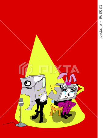 新聞とテレビ涙の告解（赤色背景 968081