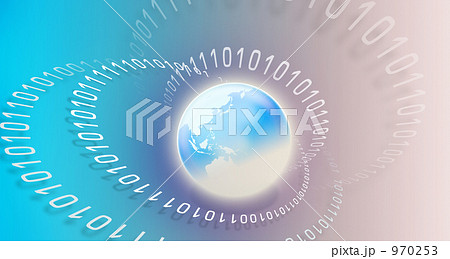 ワールドワイドなデジタル背景イラスト 970253