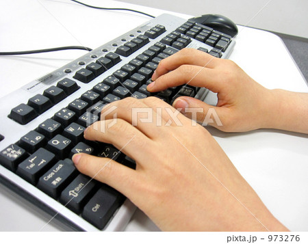 タイピングする女性の手 973276