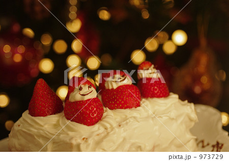イチゴのサンタのクリスマスケーキ イチゴのサンタのクリスマスケーキ 973729