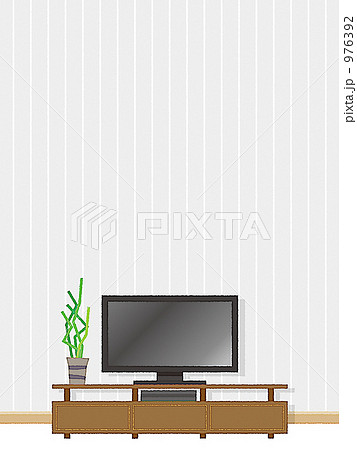 リビング 液晶テレビ テレビ台のイラスト素材 976392 Pixta