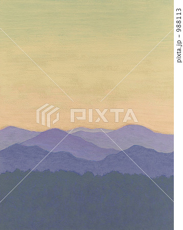 山脈 山 山々のイラスト素材 988113 Pixta