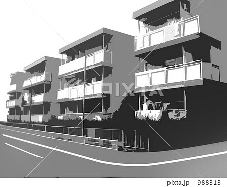 モノトーン　団地 988313
