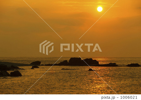 佐多岬からの夕日 1006021
