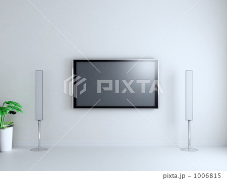 リビングと液晶テレビ 1006815