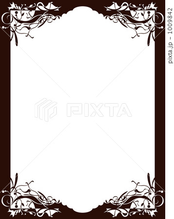 飾り枠4（茶） 1009842
