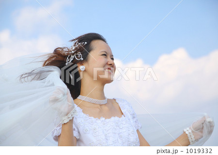 風になびくベール 1019332