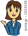 案内女性イラスト 1024336