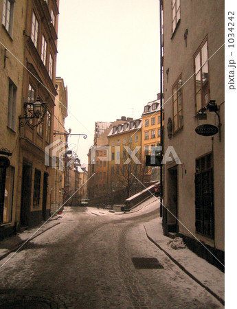 町並み 北欧 スウェーデンの写真素材