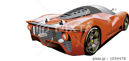 フェラーリのイラスト素材