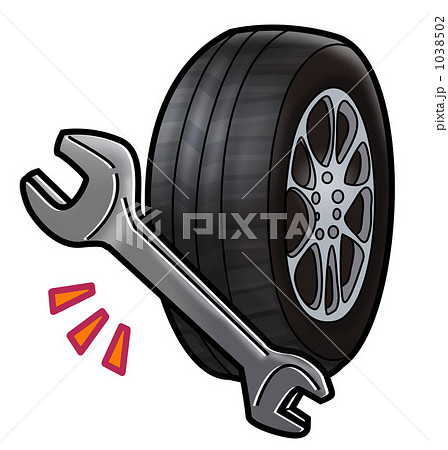 タイヤ交換のイラスト素材 1038502 Pixta