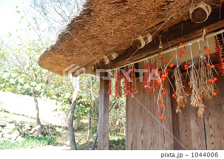 田舎民家の軒下風景 1044006